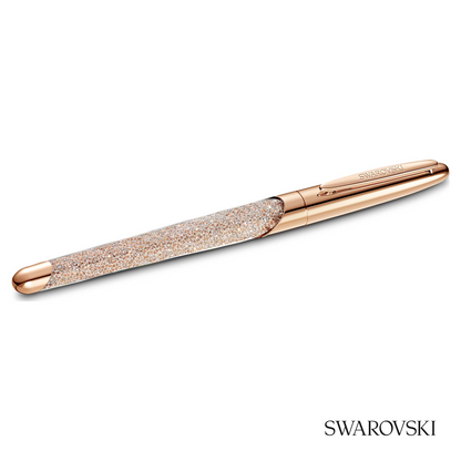 Swarovski Crystalline Rollerball Pen, Rose Gold Tone, Crystals / Gold Tone Plated / Rose Gold Tone Plated