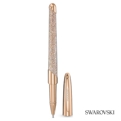 Swarovski Crystalline Rollerball Pen, Rose Gold Tone, Crystals / Gold Tone Plated / Rose Gold Tone Plated