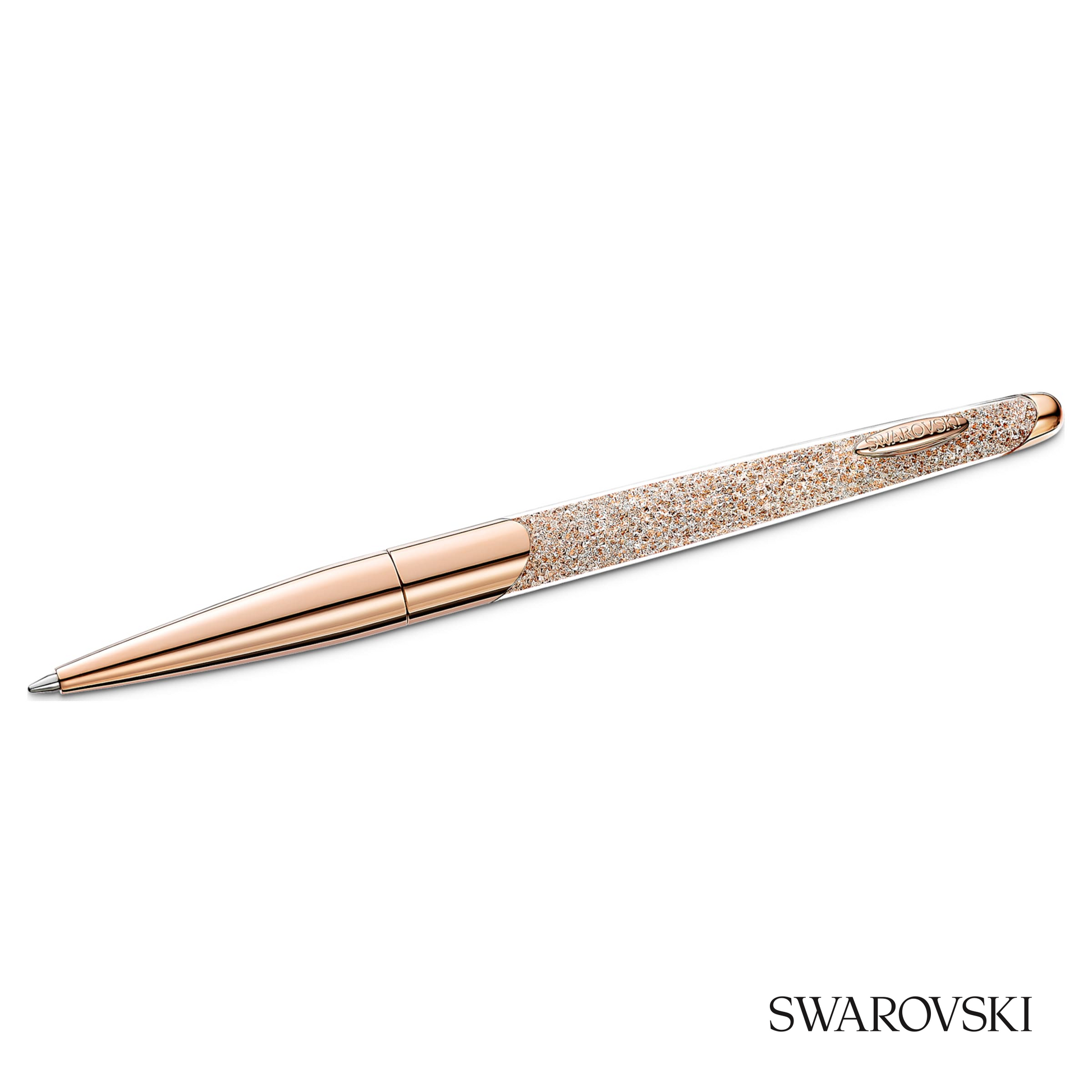 Swarovski Crystalline Ballpoint Pen, Rose Gold Tone, Crystals / Gold Tone Plated / Rose Gold Tone Plated