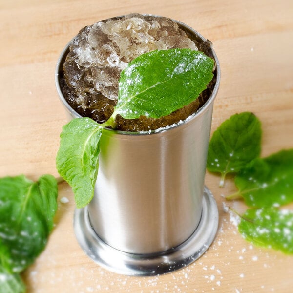 American Metalcraft JC14 14 oz. Brushed Mint Julep Cup – item 124JC14 image 2