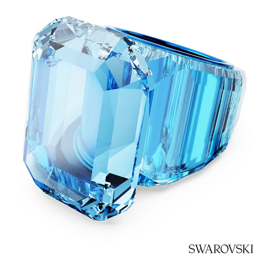 Lucent cocktail ring, Octagon cut, Blue – item 5600235