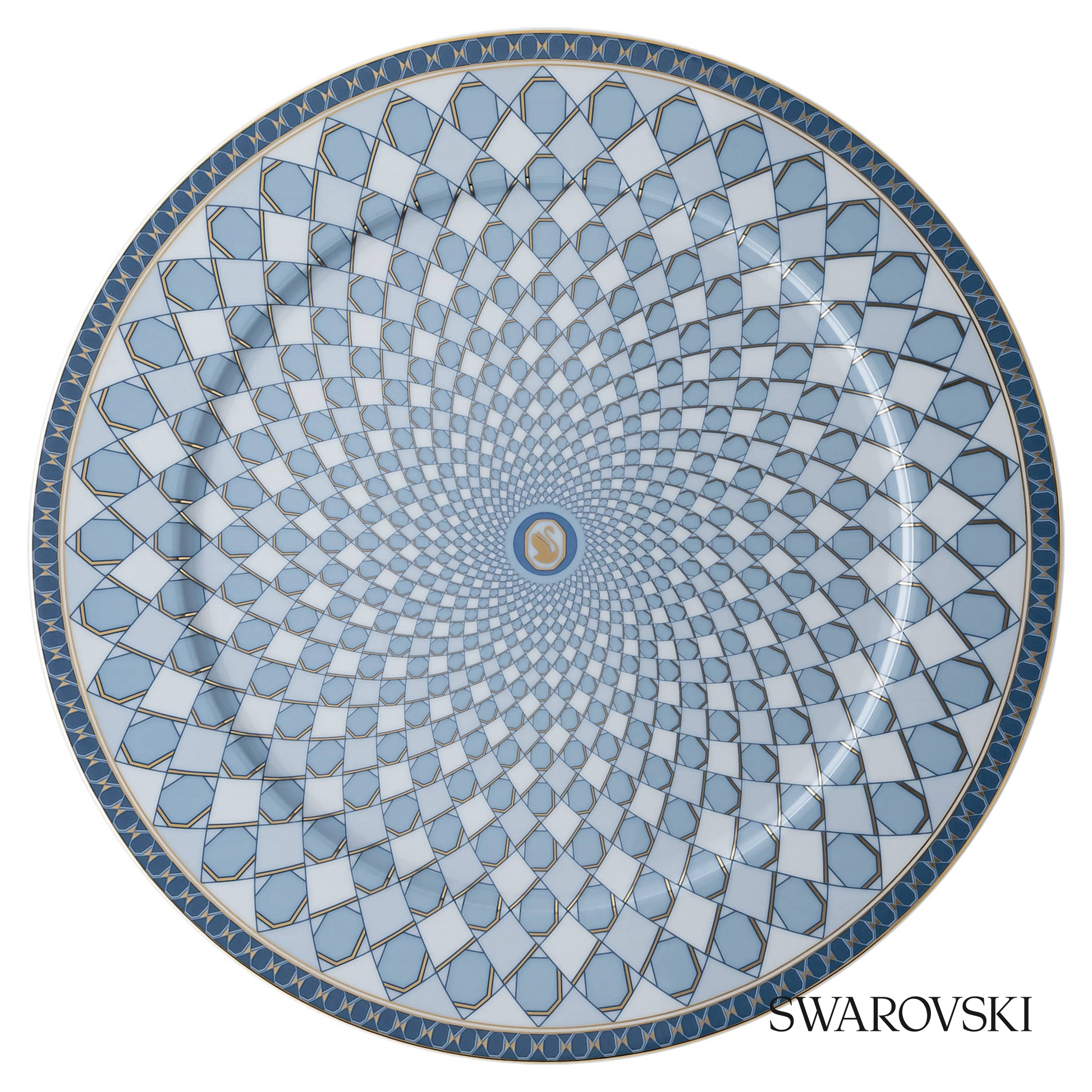 Swarovski Signum service plate, Large, Blue – item 5635499