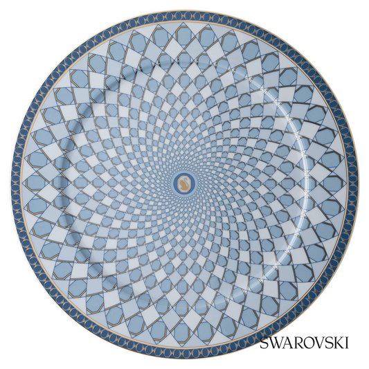 Swarovski Signum service plate, Large, Blue – item 5635499