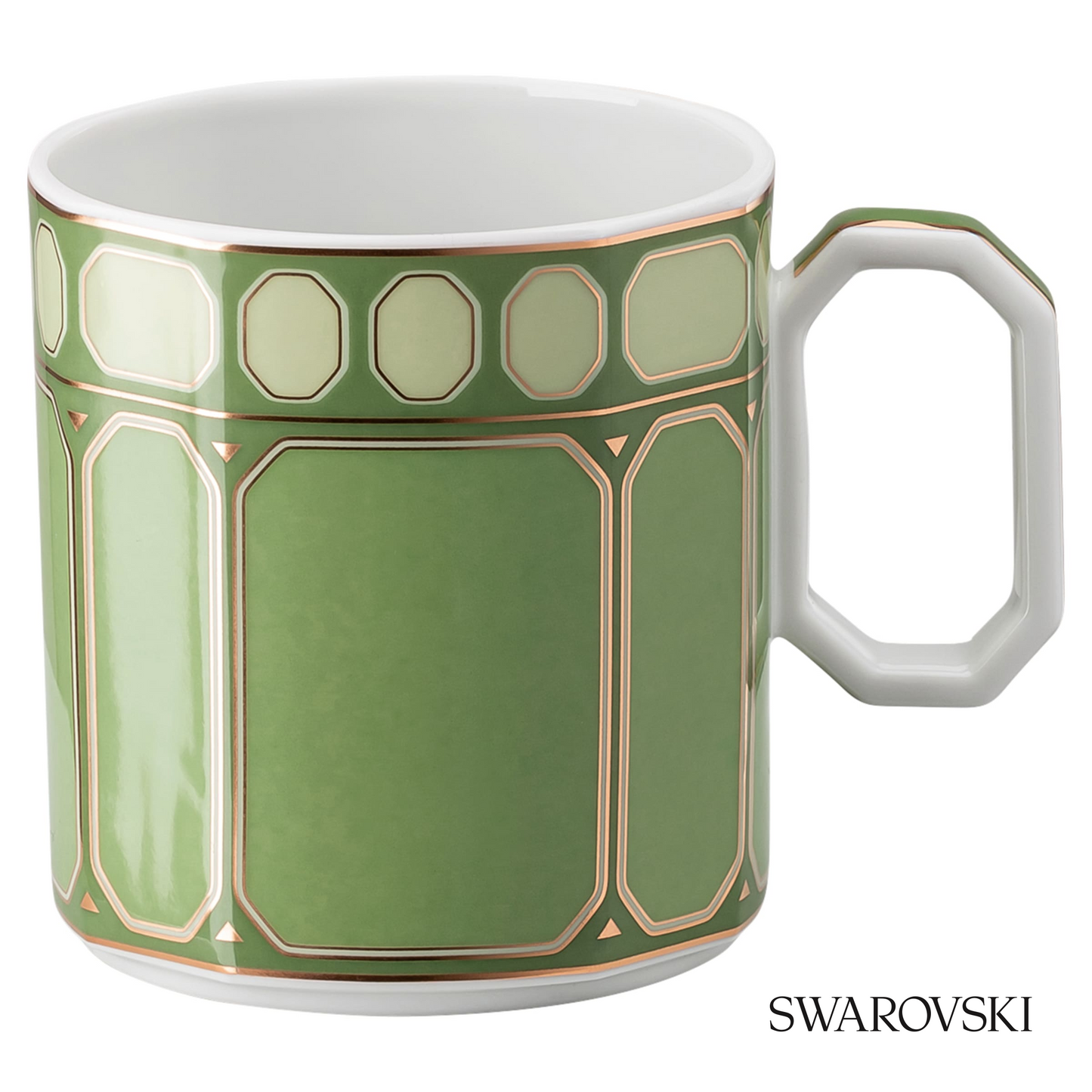 Swarovski Signum coffee cup with saucer, Green – item 5635503 image 2