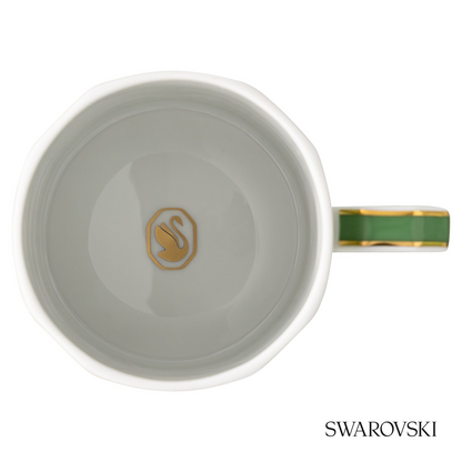 Swarovski Signum coffee cup with saucer, Green – item 5635503 image 3