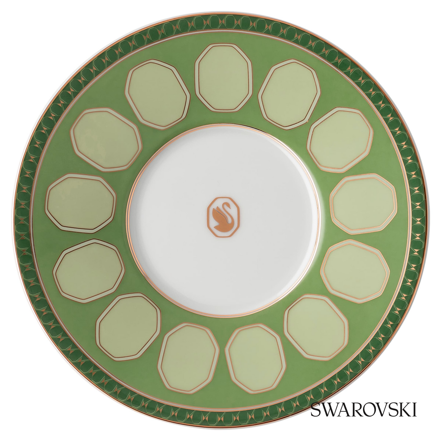 Swarovski Signum coffee cup with saucer, Green – item 5635503 image 4