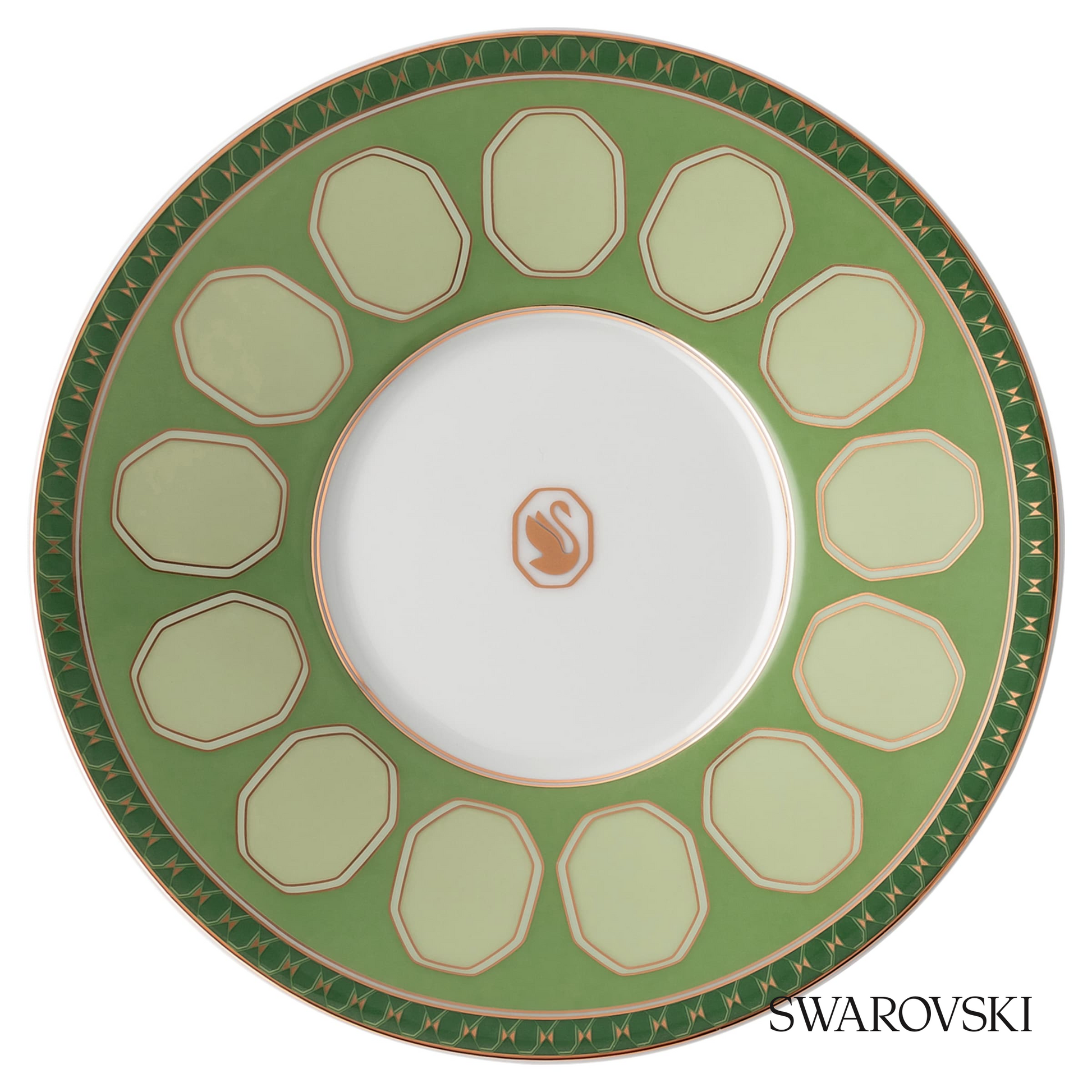 Swarovski Signum coffee cup with saucer, Green – item 5635503 image 4