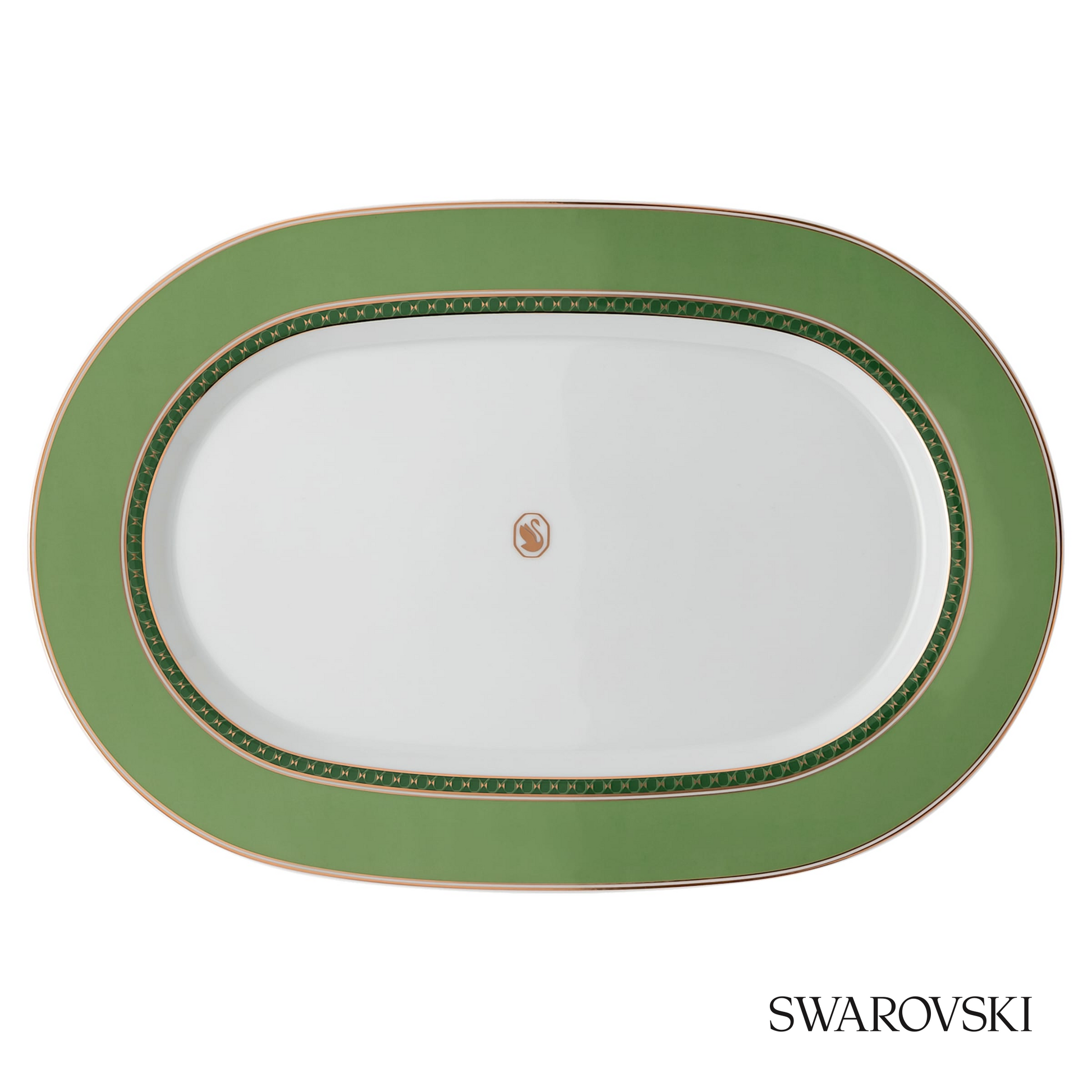 Swarovski Signum platter plate, Small, Green – item 5635513