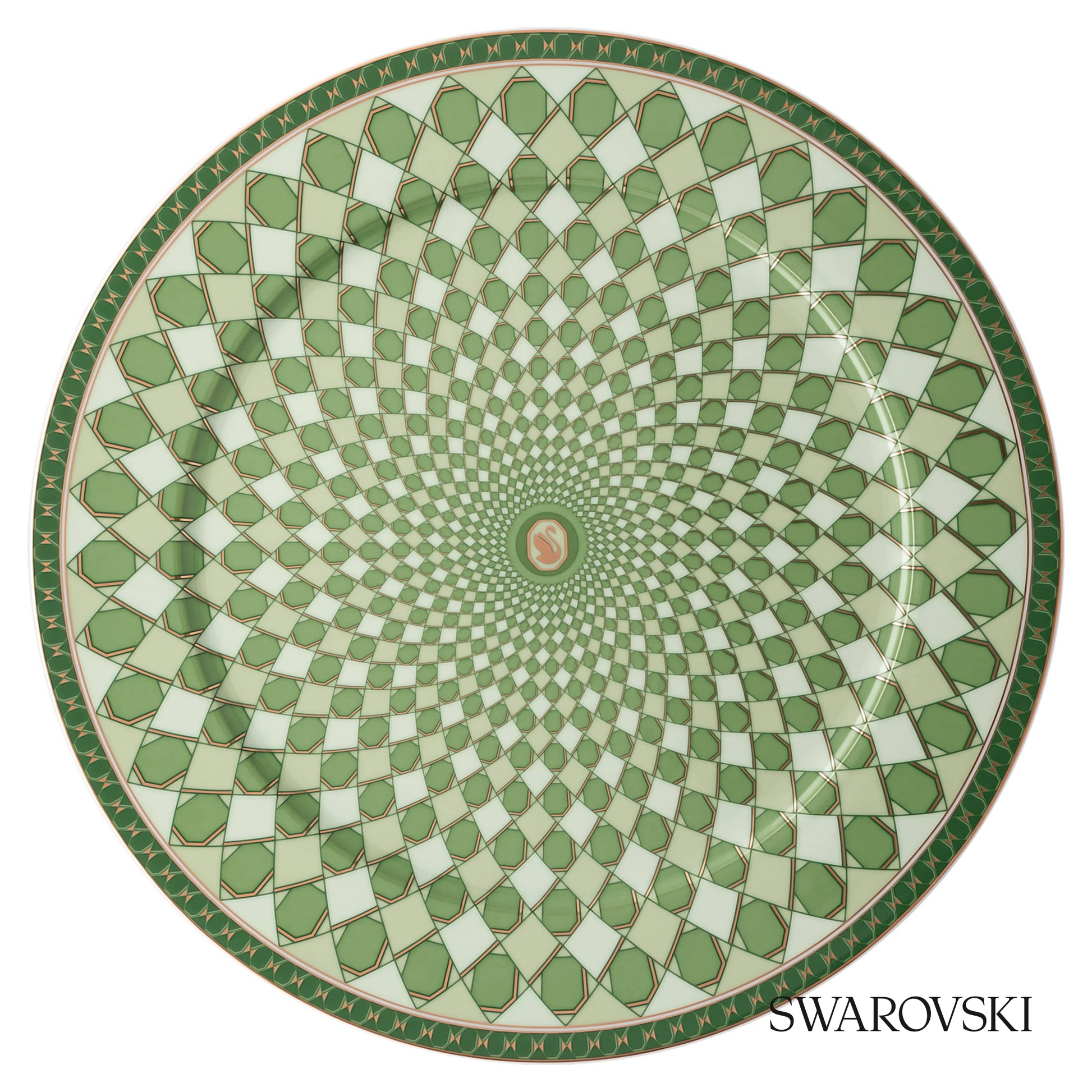 Swarovski Signum service plate, Large, Green – item 5635514
