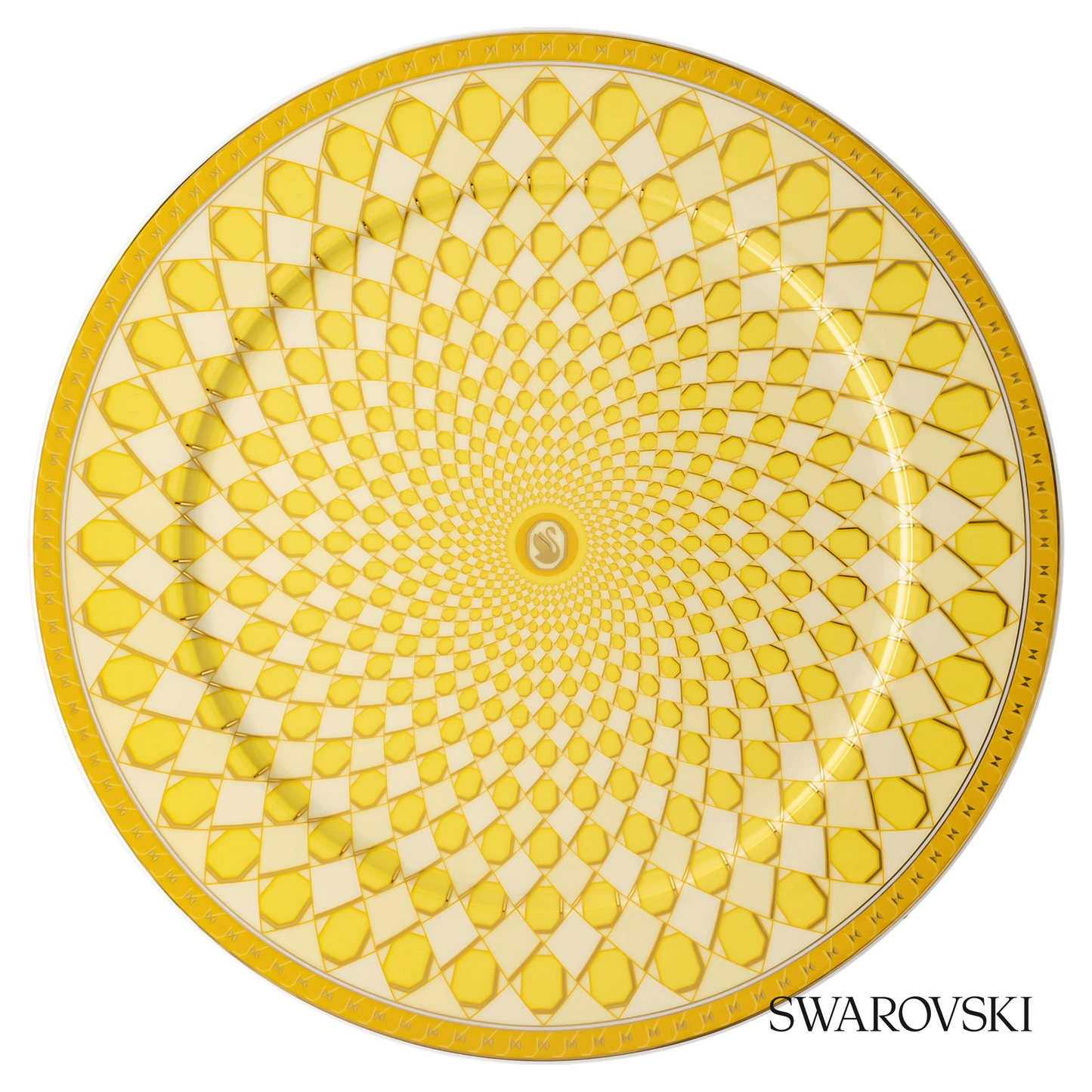 Swarovski Signum service plate, Large, Yellow – item 5635522