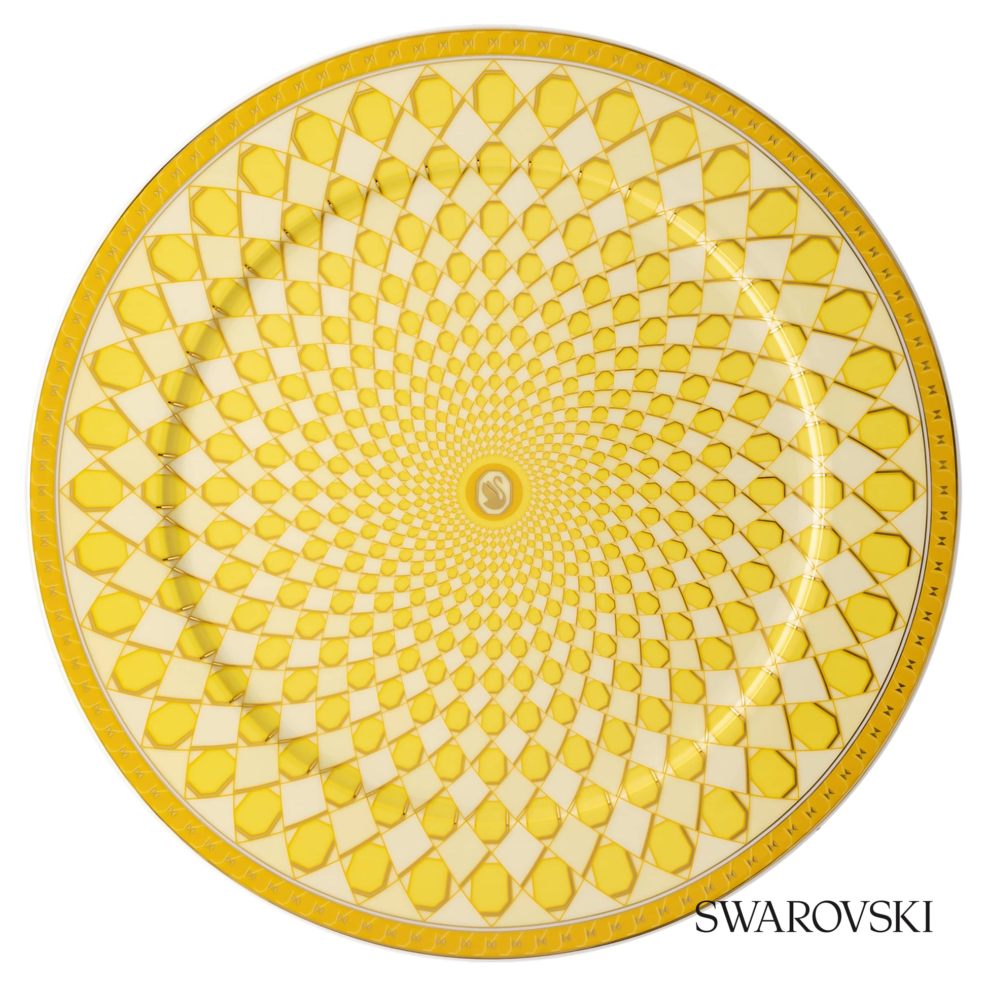 Swarovski Signum service plate, Large, Yellow – item 5635522