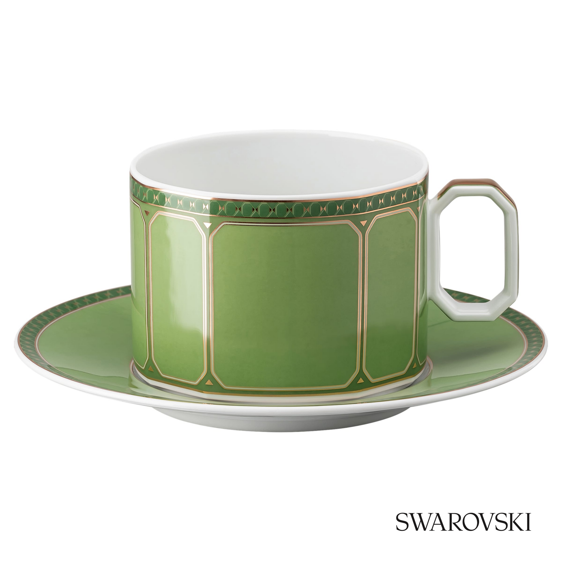 Swarovski Signum cup with saucer, Green – item 5635526