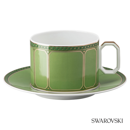 Swarovski Signum cup with saucer, Green – item 5635526