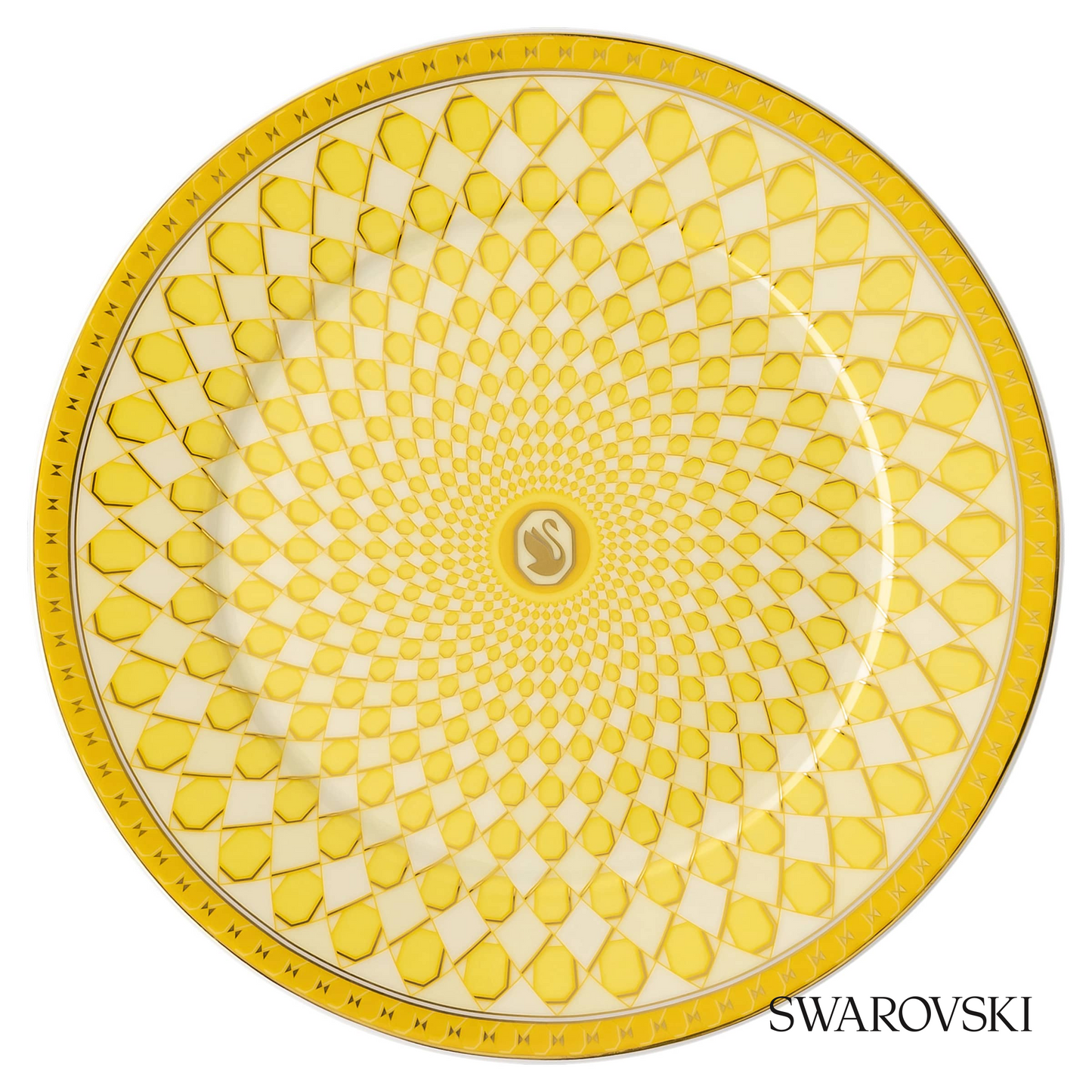 Swarovski Signum bread plate, Yellow – item 5635530