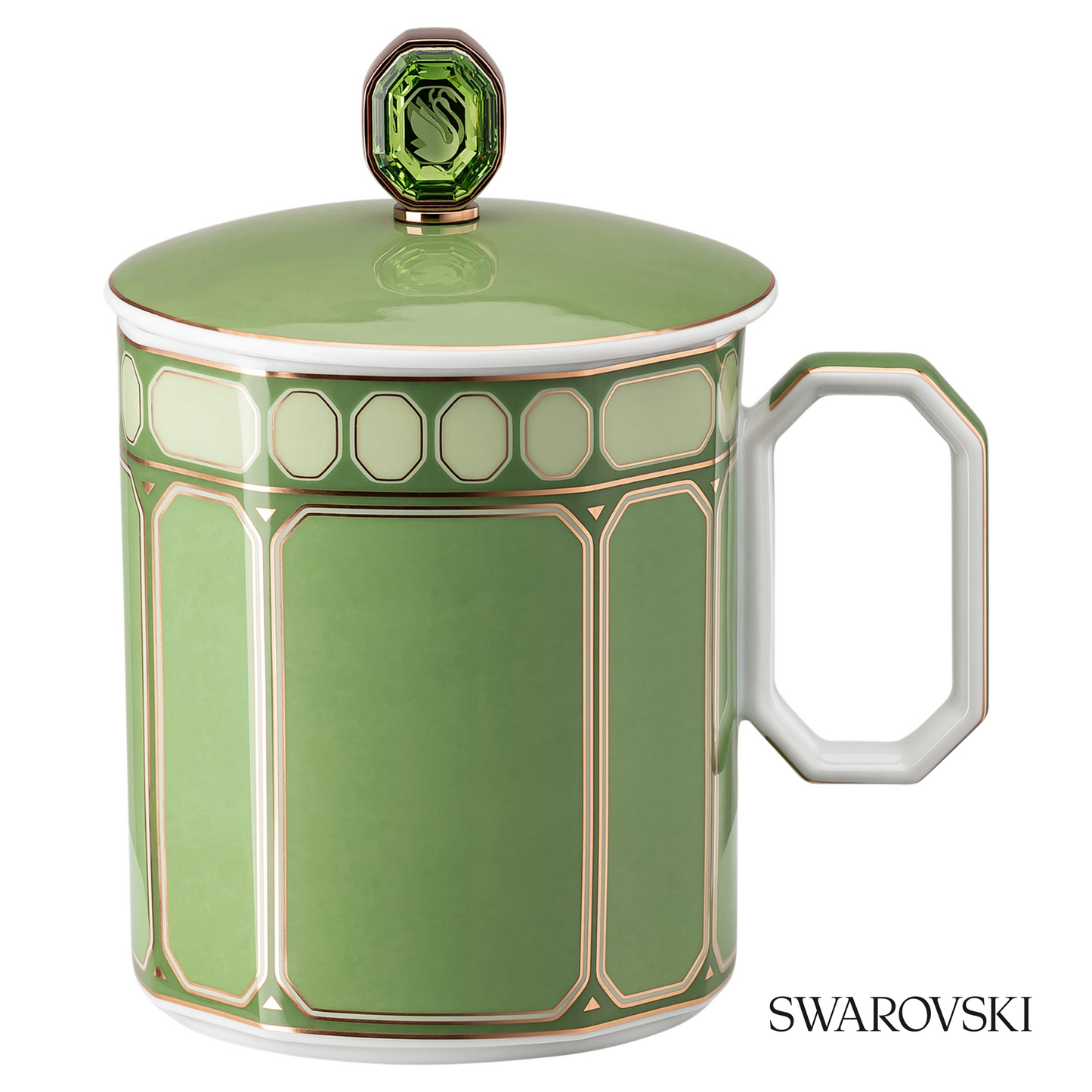 Swarovski Signum mug with lid, Green – item 5635532
