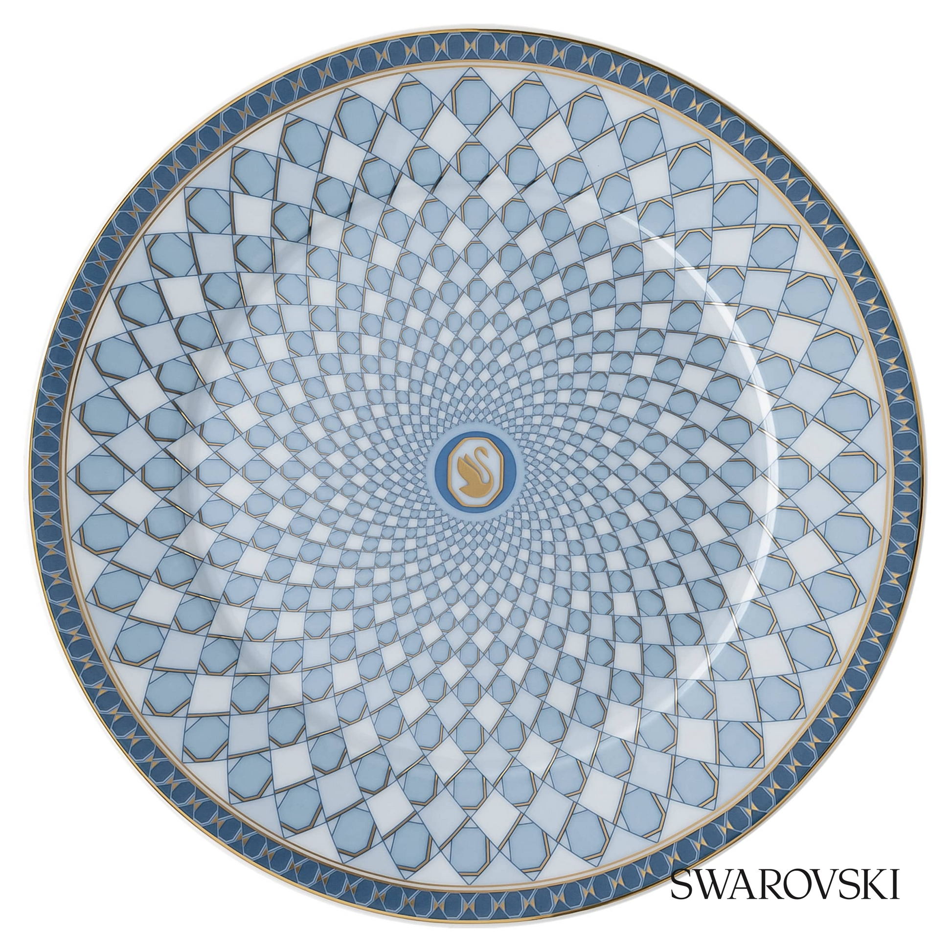 Swarovski Signum bread plate, Blue – item 5635535