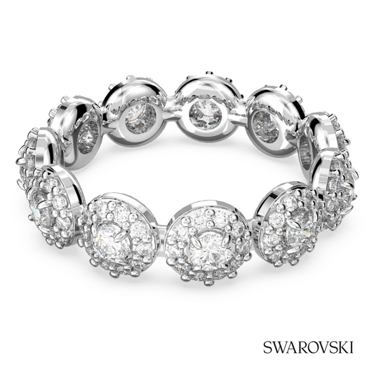 Una Angelic ring, Round cut, White, Rhodium plated – item 5636268