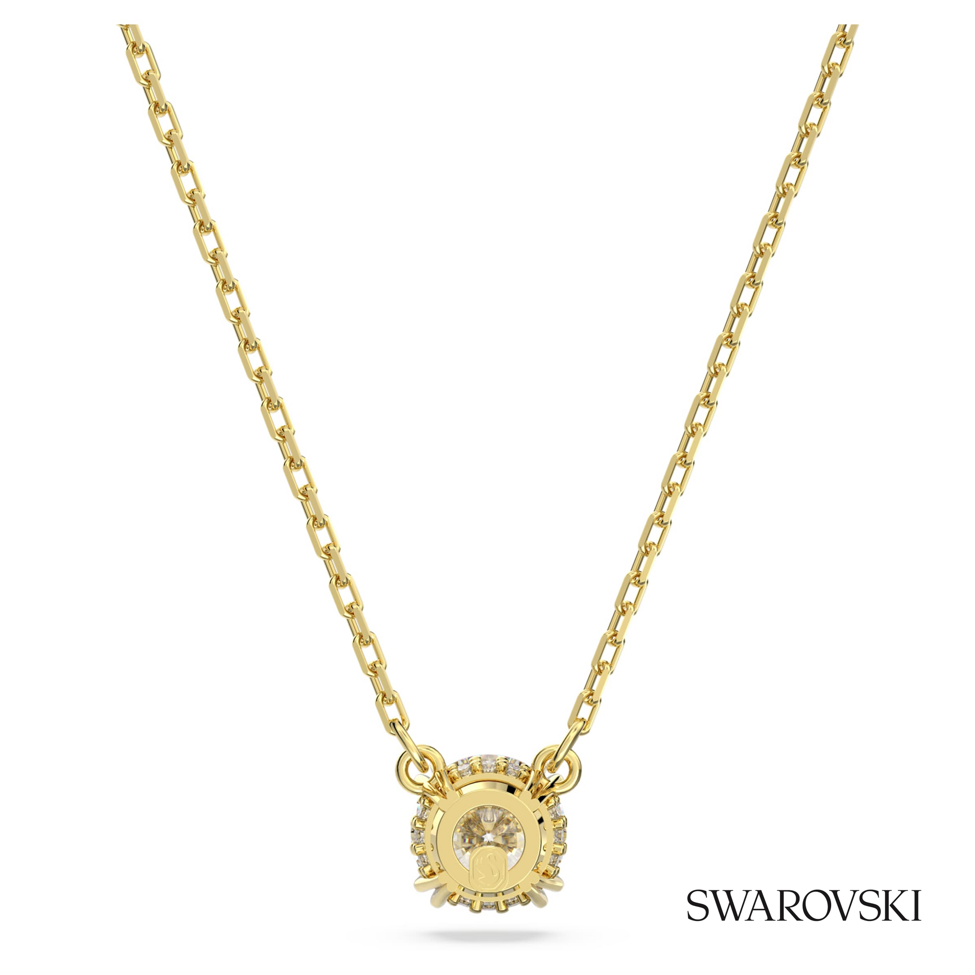 Swarovski Stilla pendant, Round cut, White, 18K gold finish – item 5636703 image 4