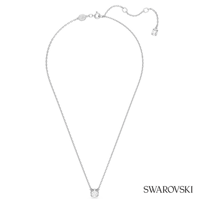 Swarovski Stilla pendant, Round cut, White, Rhodium plated – item 5636706 image 2