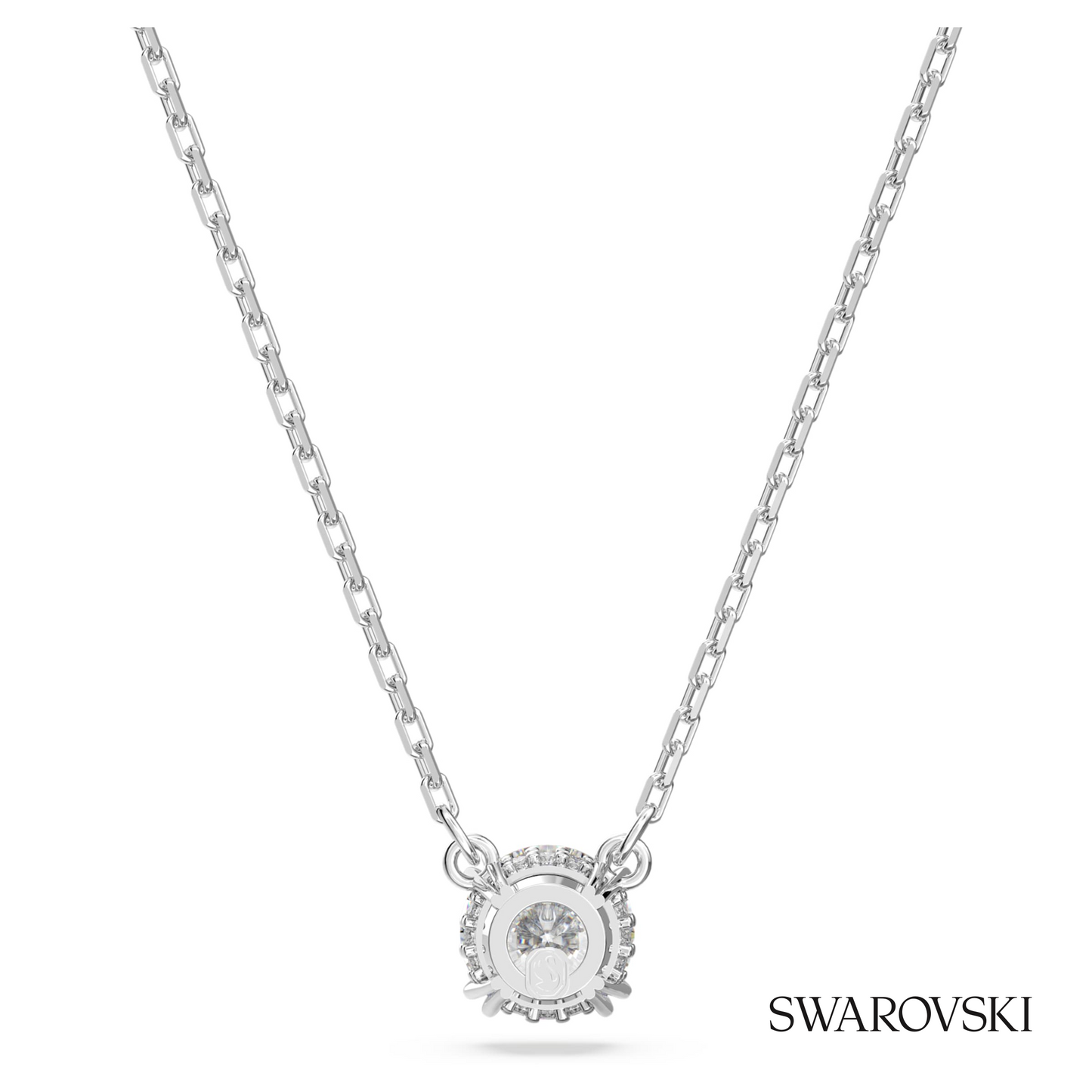 Swarovski Stilla pendant, Round cut, White, Rhodium plated – item 5636706 image 4