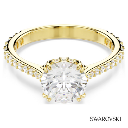 Swarovski Stilla cocktail ring, Round cut, Pave, White – item 5638530 image 5