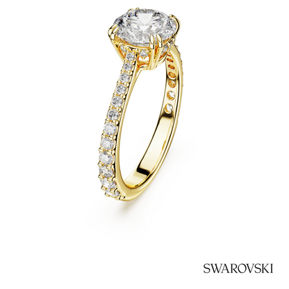 Swarovski Stilla cocktail ring, Round cut, Pave, White – item 5638530 image 2