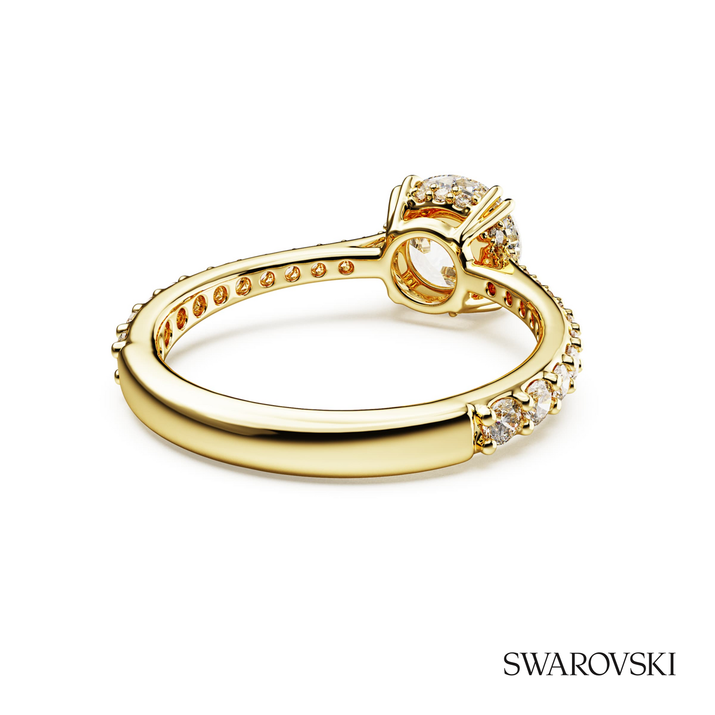 Swarovski Stilla cocktail ring, Round cut, Pave, White – item 5638530 image 4