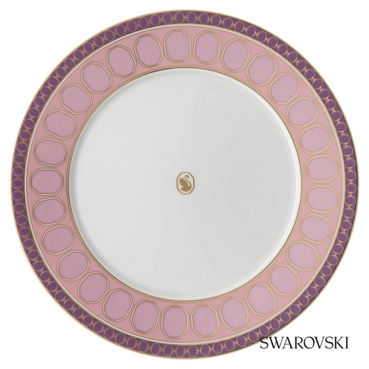 Swarovski Signum dinner plate, Pink – item 5648488