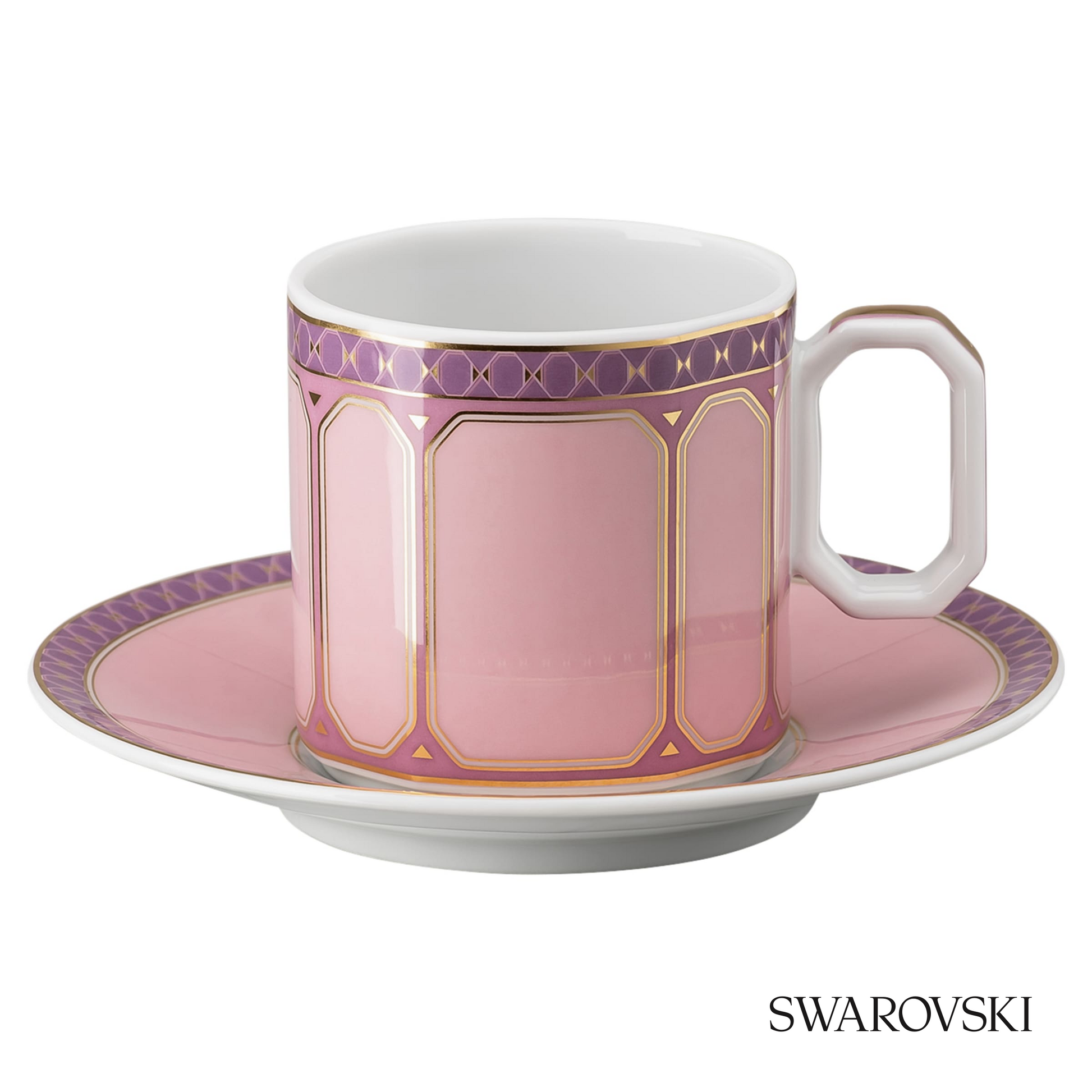 Swarovski Signum espresso cup set, Pink – item 5648491