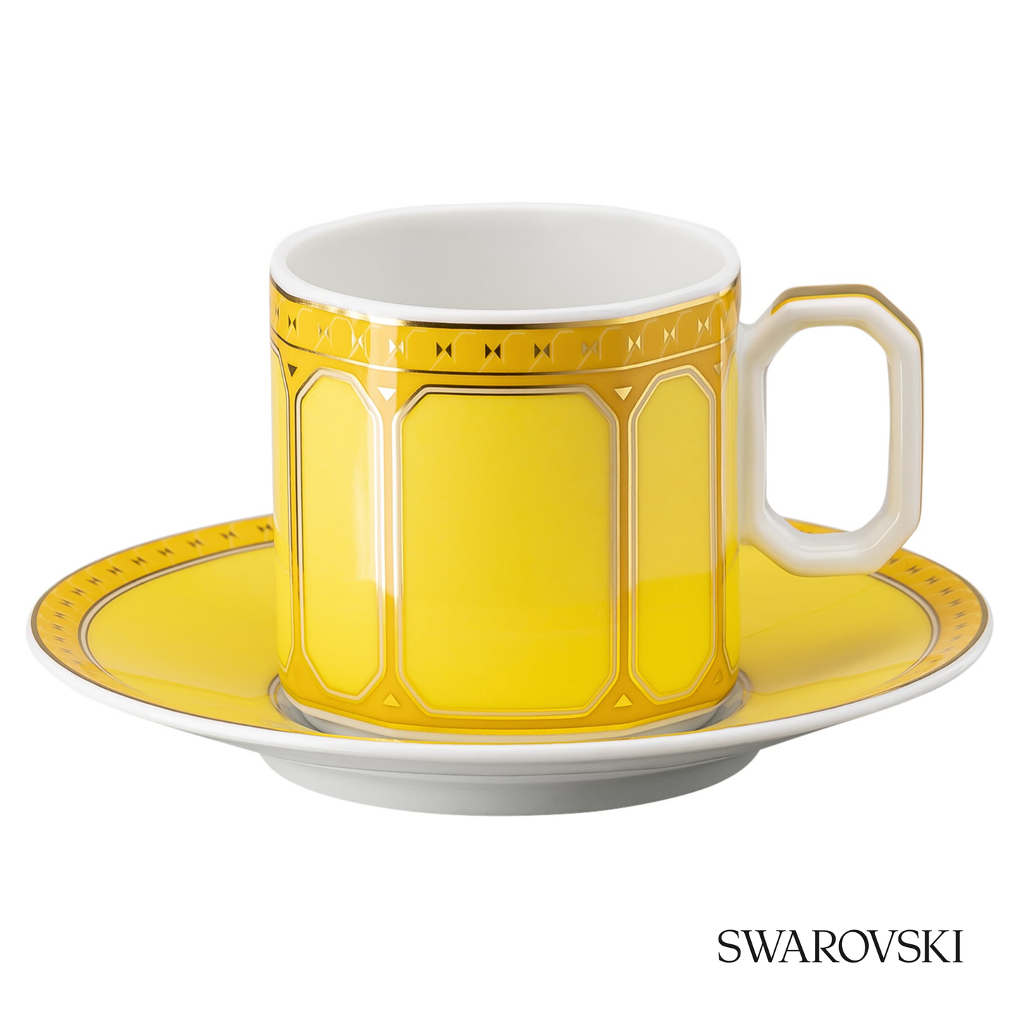 Swarovski Signum espresso cup set, Yellow – item 5648498