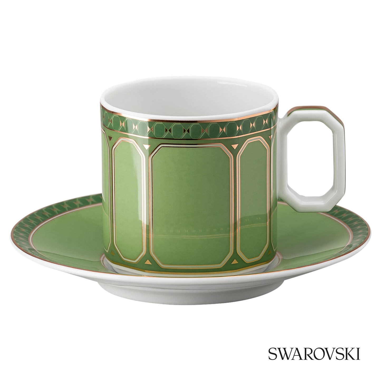 Swarovski Signum espresso cup set, Green – item 5648499