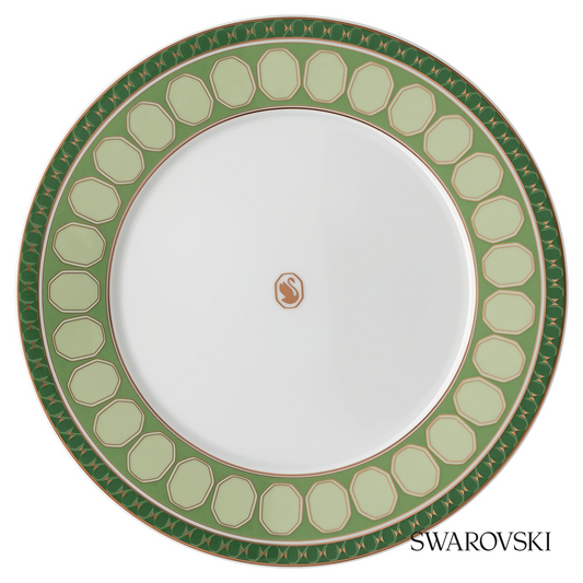 Swarovski Signum dinner plate, Green – item 5648502