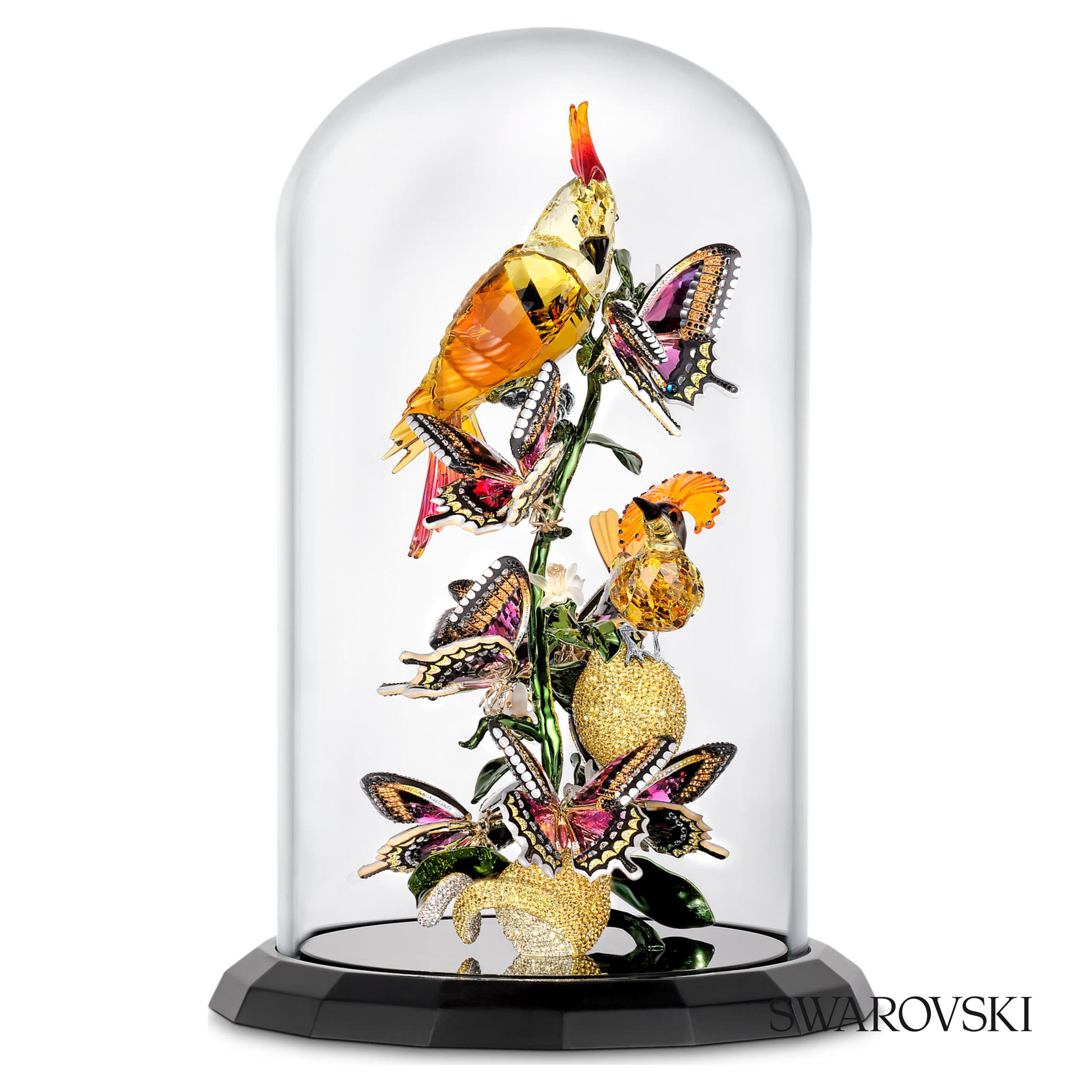 Swarovski Idyllia Birds and Butterflies Bell Jar – item 5652388