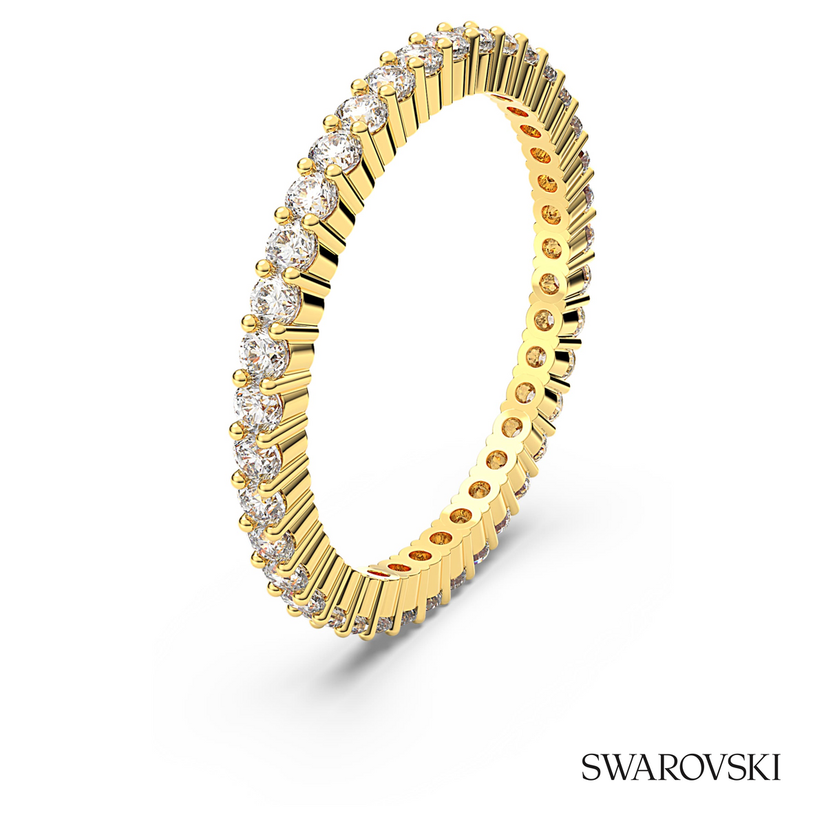 Matrix Vittore ring, Round cut, White, 18K gold finish – item 5655703 – view 2