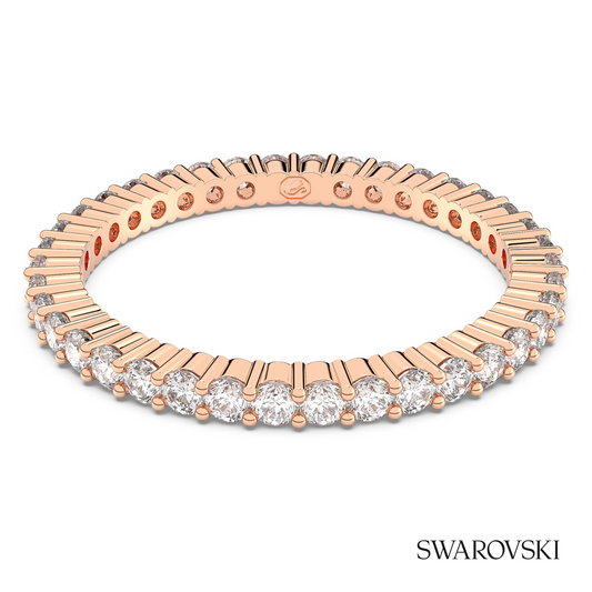 Matrix Vittore ring, Round cut, White, 18K rose gold finish – item 5655706