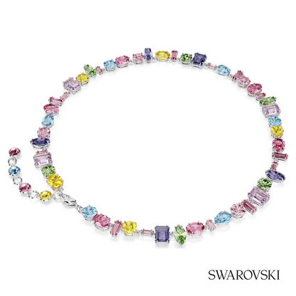 Swarovski Gema necklace, Mixed cuts, Multicolored, Rhodium – item 5656397 image 4