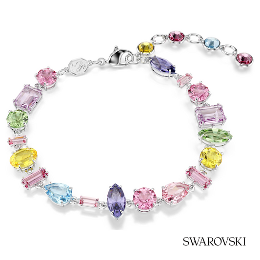Gema bracelet, Mixed cuts, Multicolored, Rhodium plated – item 5656427