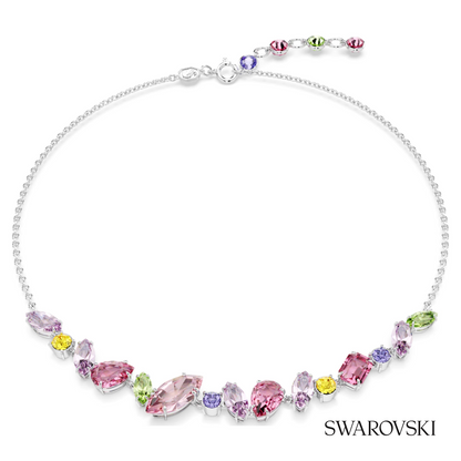 Swarovski Gema necklace, Mixed cuts, Multicolored, Rhodium – item 5658398 image 5