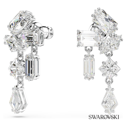 Swarovski Mesmera drop earrings, Mixed cuts, White – item 5665825 image 5