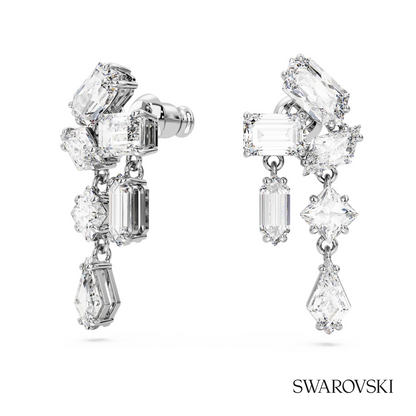 Swarovski Mesmera drop earrings, Mixed cuts, White – item 5665825 image 2