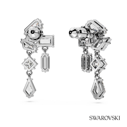 Swarovski Mesmera drop earrings, Mixed cuts, White – item 5665825 image 4