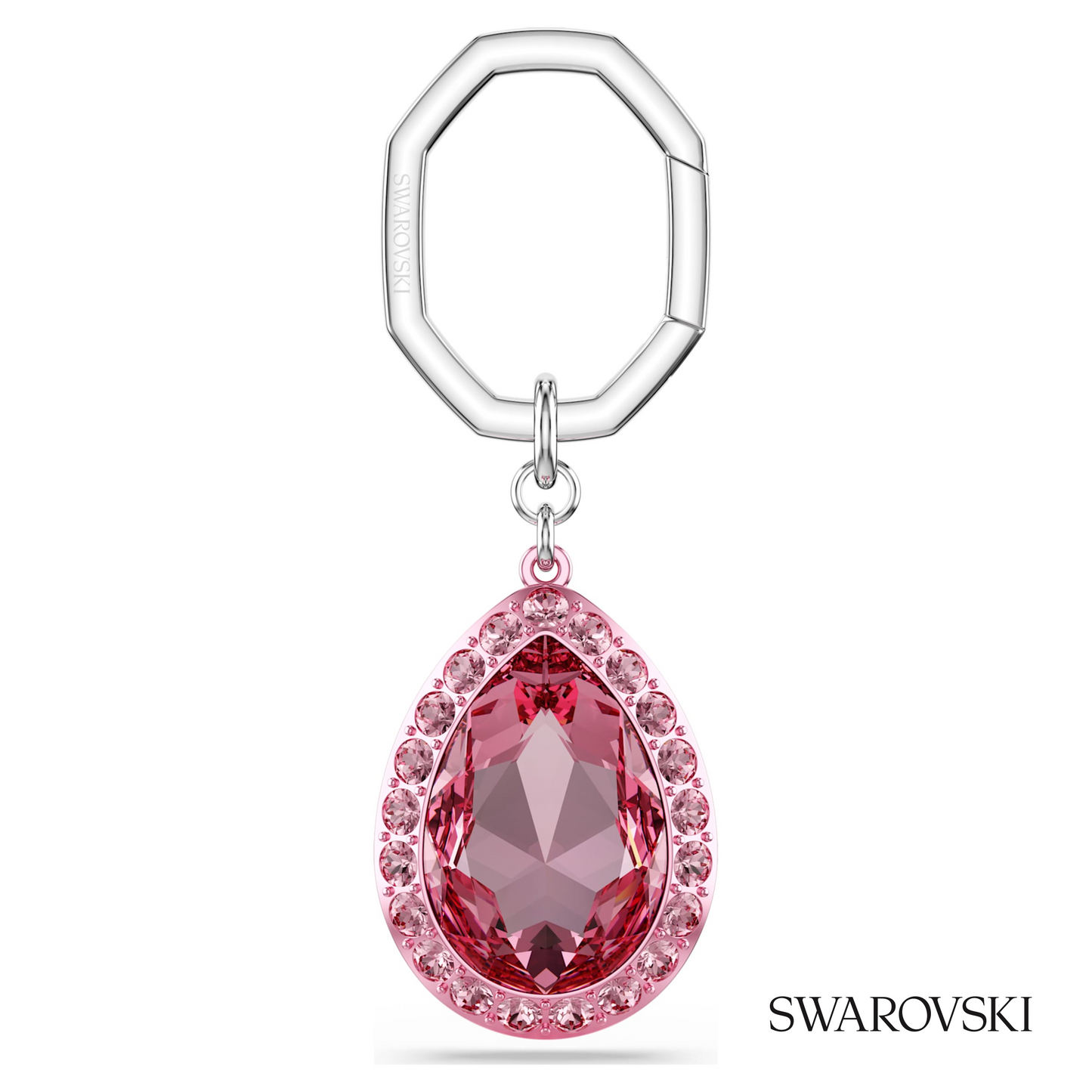 Swarovski Key ring, Pear cut, Pink – item 5666646