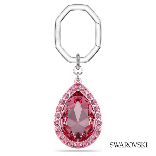 Swarovski Key ring, Pear cut, Pink – item 5666646
