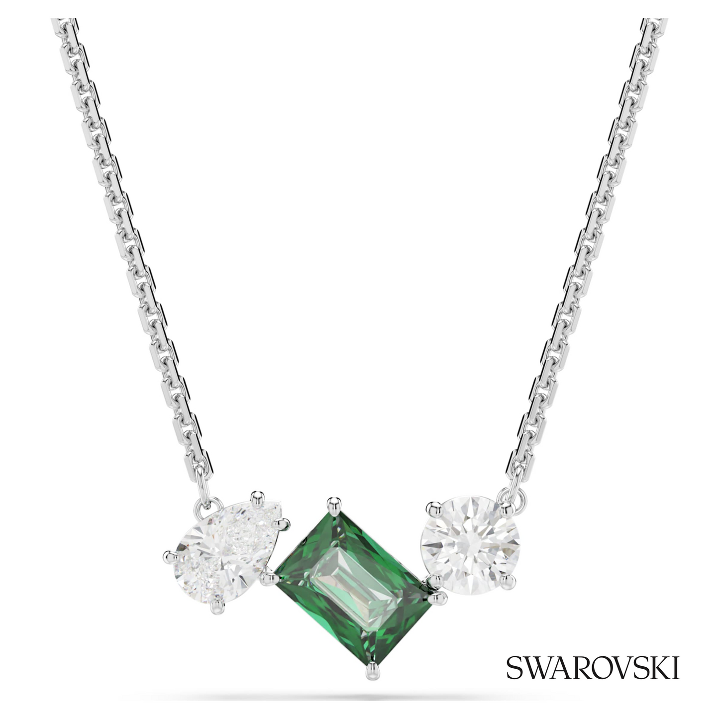 Swarovski Mesmera pendant, Mixed cuts, Green, Rhodium – item 5668278 image 5