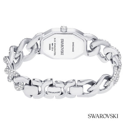 Dextera chain watch, Swiss Made, Crystal bracelet