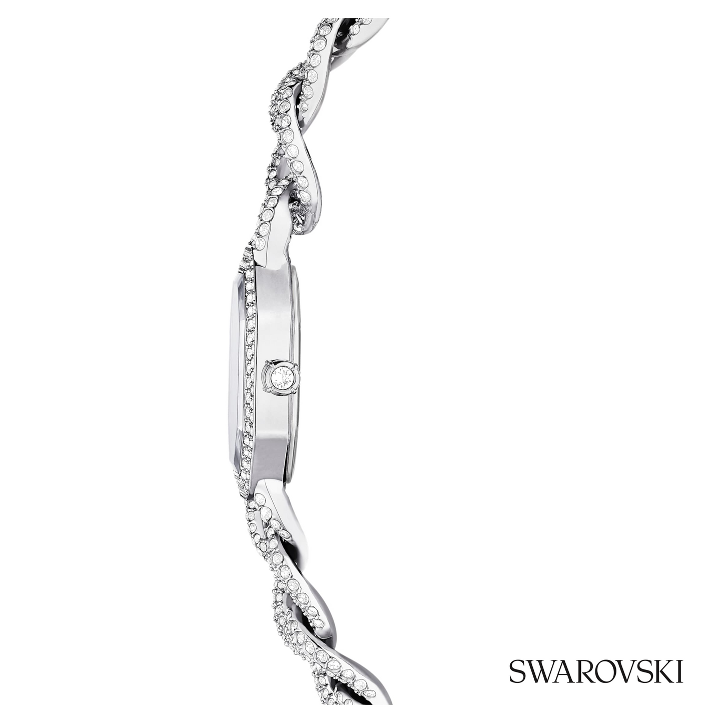 Dextera chain watch, Swiss Made, Crystal bracelet