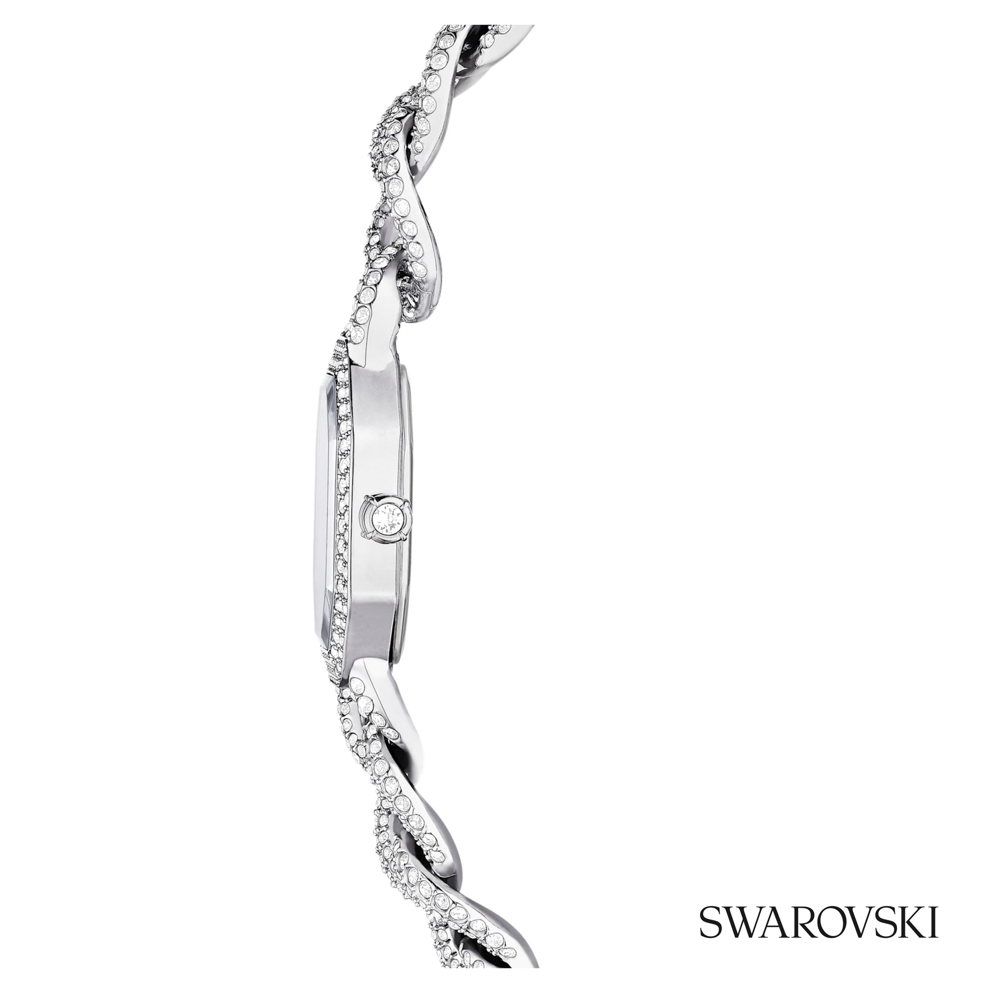 Dextera chain watch, Swiss Made, Crystal bracelet
