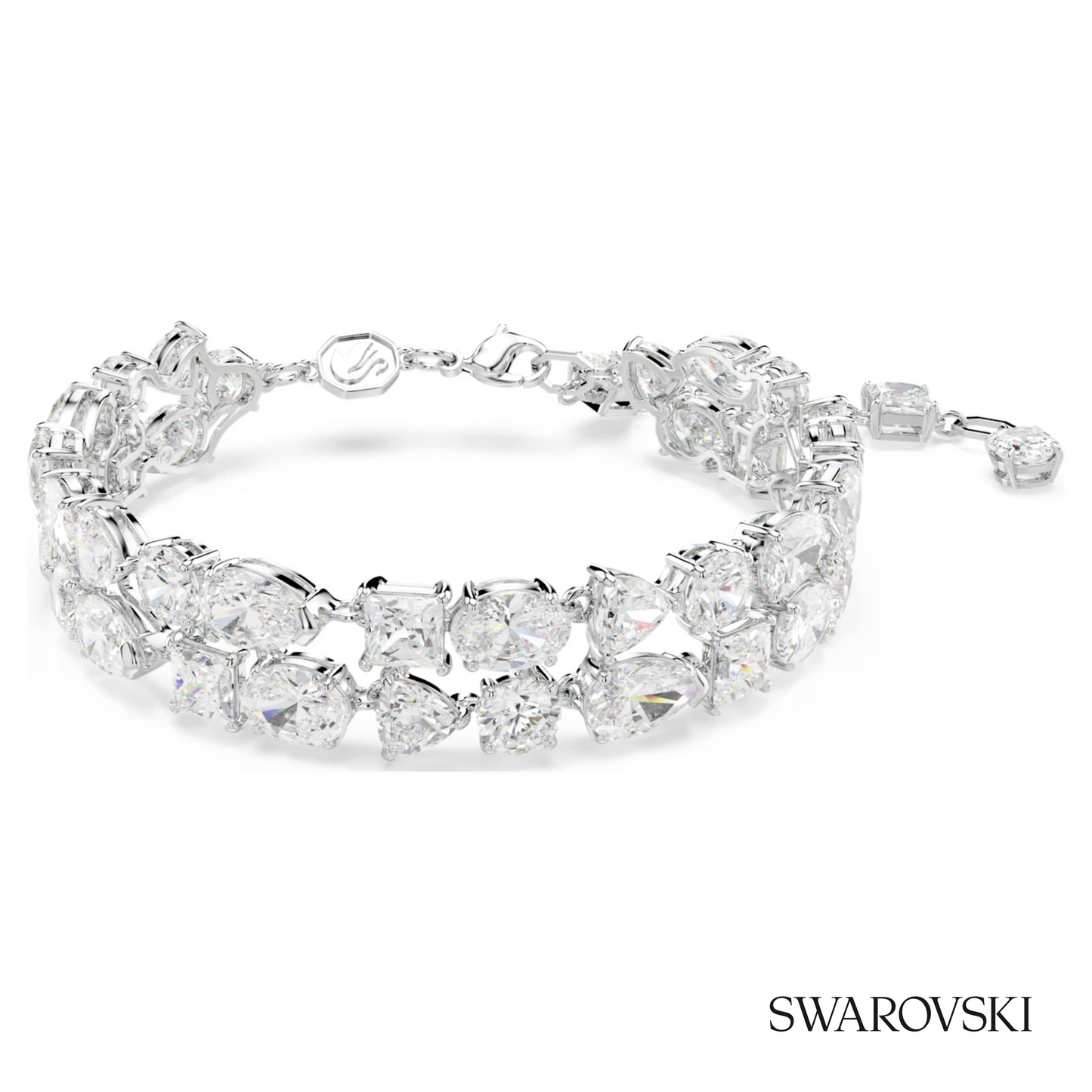 Swarovski Mesmera bracelet, Mixed cuts, White, Rhodium – item 5669927 image 5