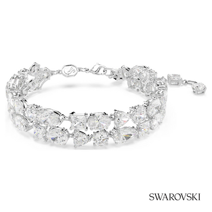 Swarovski Mesmera bracelet, Mixed cuts, White, Rhodium – item 5669927
