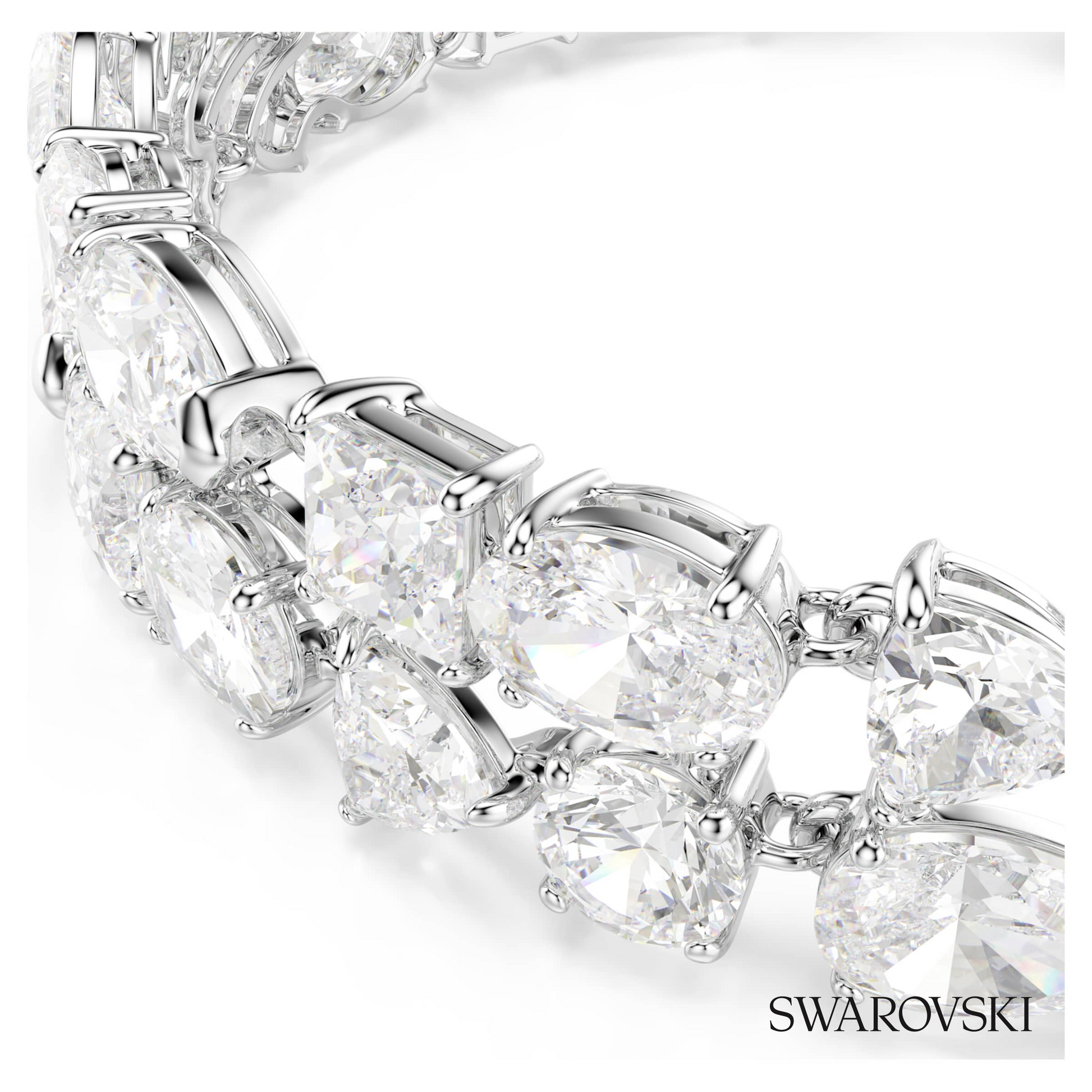 Swarovski Mesmera bracelet, Mixed cuts, White, Rhodium – item 5669927 image 2